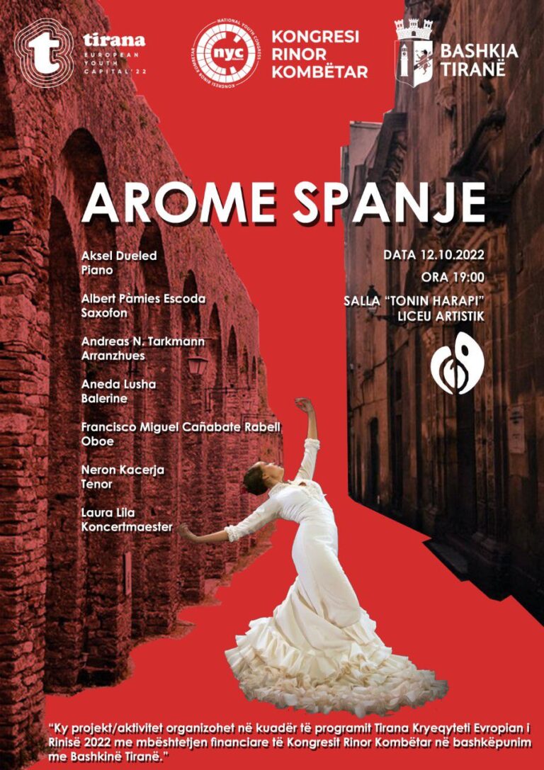 “Aromë Spanje”, koncerti i veçantë nën tingujt spanjollë plot ritëm