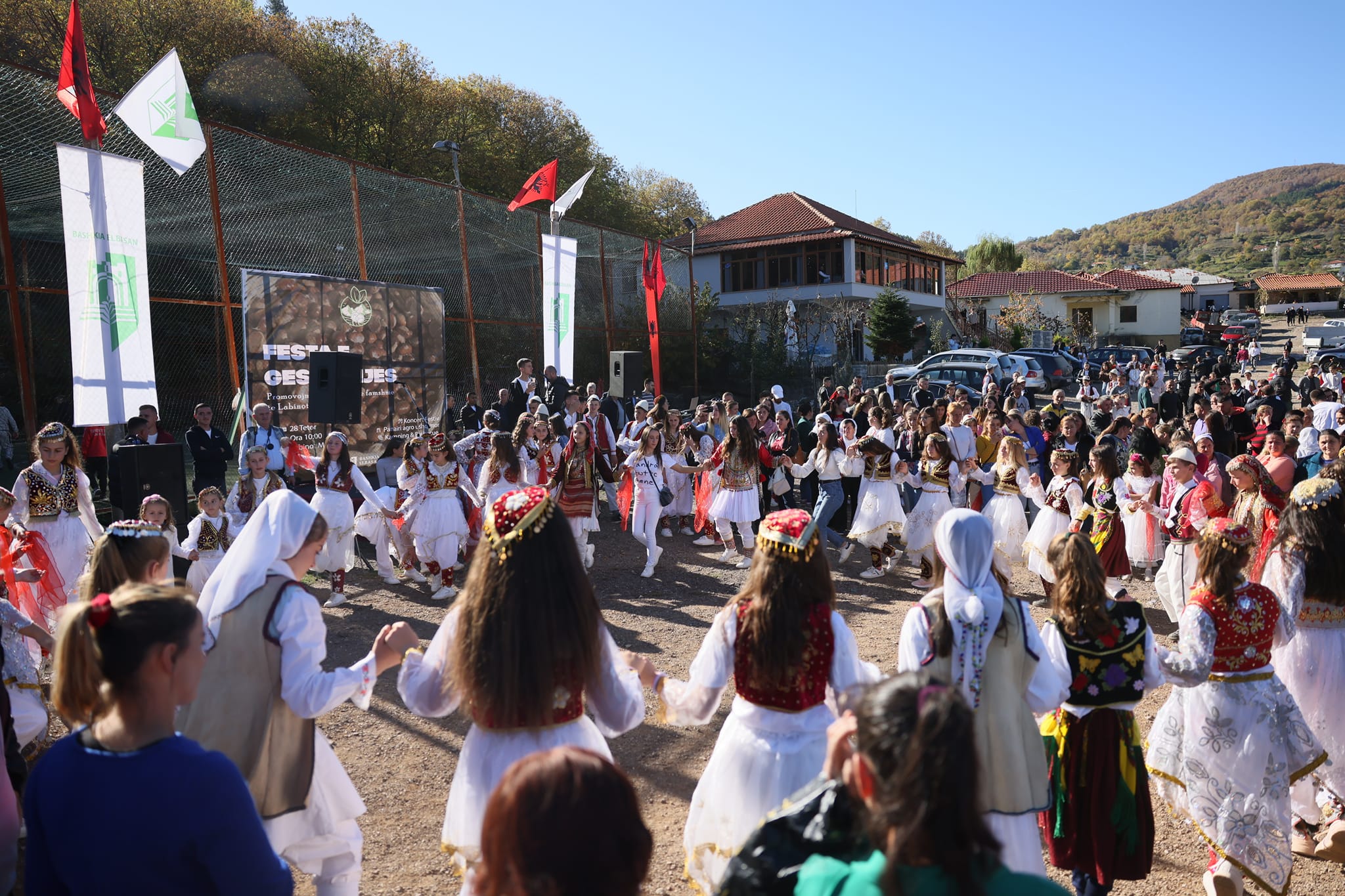 Damian Gjiknuri në festën e Gështenjës në LabinotMal në Elbasan