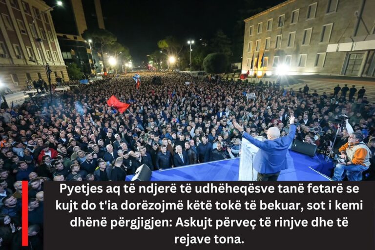 “Kujt do t’ia dorëzojmë këtë tokë?”, Meta poston foton nga protesta: Shqipëria u përket të rinjve