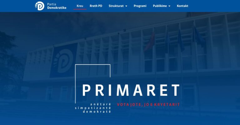PD me faqe të re në internet, e ”vjetra” ende me lajme për Bashën