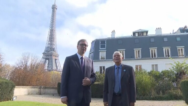 Takoi Vuçiçin dhe Kurtin në Paris, Borrell: Nuk duam tjetër luftë në tokën tonë