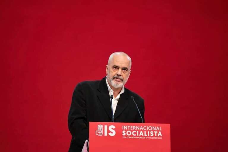 Edi Rama rizgjidhet zv/President i Internacionales Socialiste