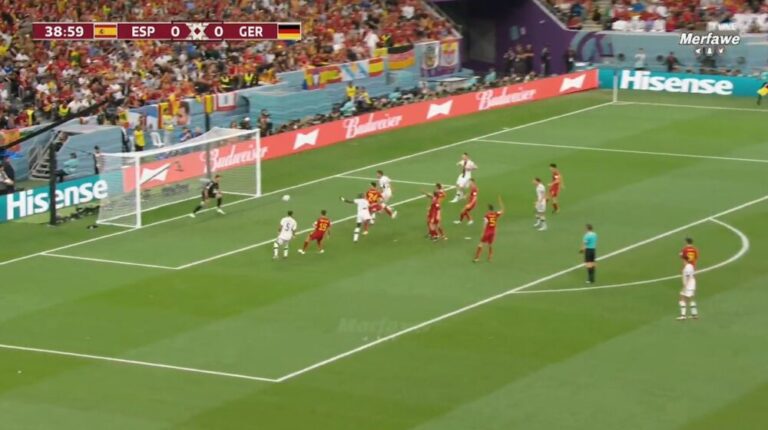 Rudiger shënon super gol me kokë, por arbitri “gëzon” Spanjën me VAR (VIDEO)