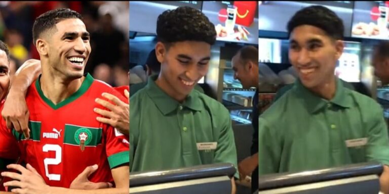 Achraf Hakimi shfaqet dhe në një fast-food, por është … sozia e tij (VIDEO)