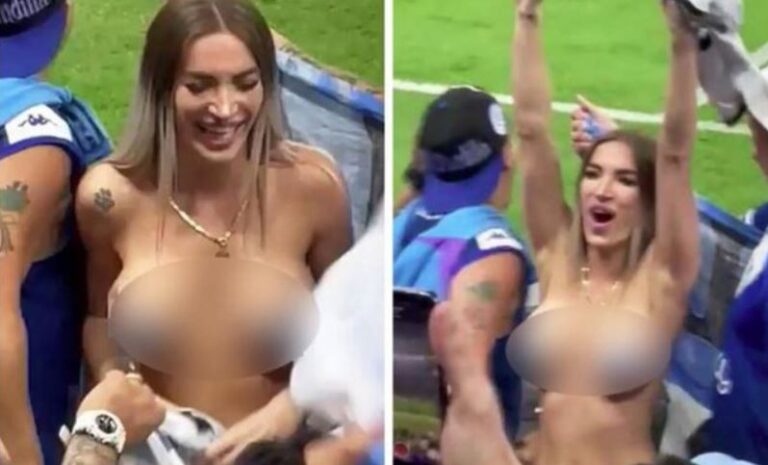 Çifti argjentinas e festoi topless fitoren e Kupës së Botës (VIDEO)