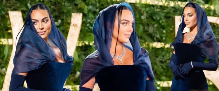 FOTO/ Georgina Rodriguez me shami në kokë, si një princeshë arabe