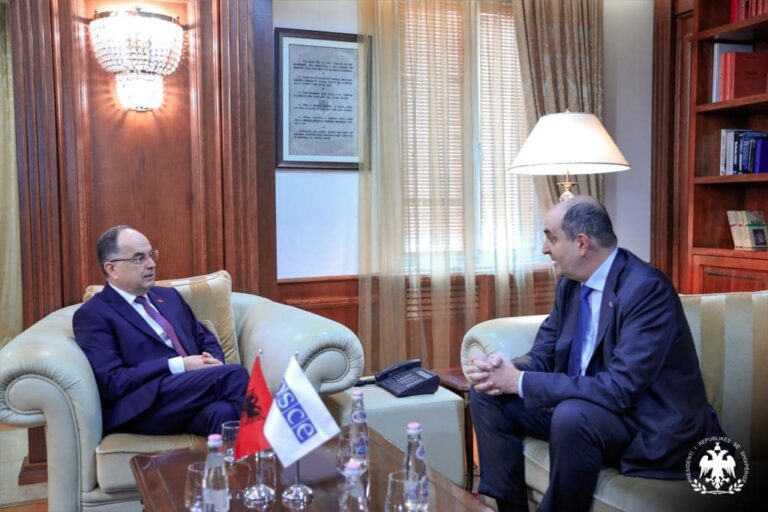 Presidenti Begaj pret në takim kreun e OSBE në Tiranë: Partitë politike të demonstrojnë vullnet