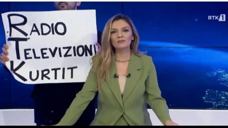 Aktivisti futet live gjatë edicionit të lajmeve në Kosovë: Radio Televizioni i Kurtit