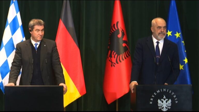 VIDEO/ Rama pas takimit me kryeministrin e Bavarisë: Diskutuam për tre çështje