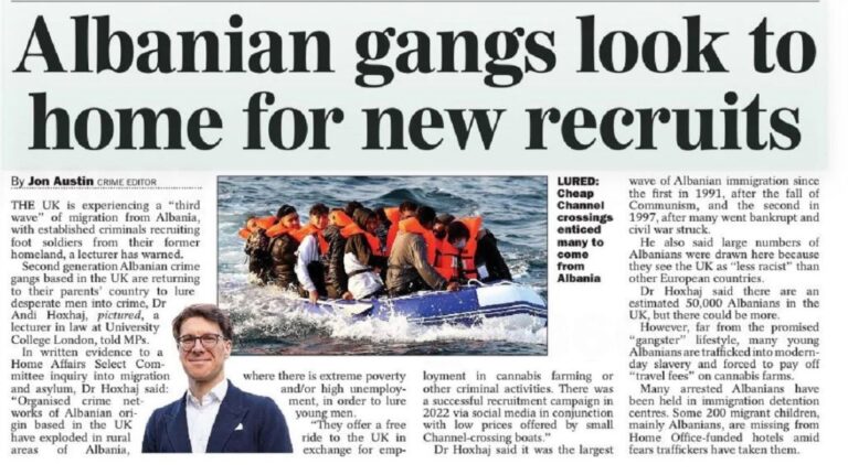 ”Sunday Express”: Valë e re rekrutimesh nga krimi shqiptar drejt Britanisë