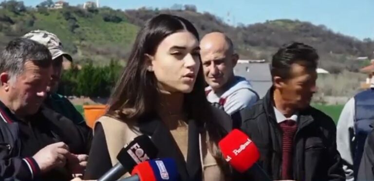 Deputetja e PD-së, Andia Ulliri në protestën e banorëve të Bërxullës: Shteti të ndalojë punimet