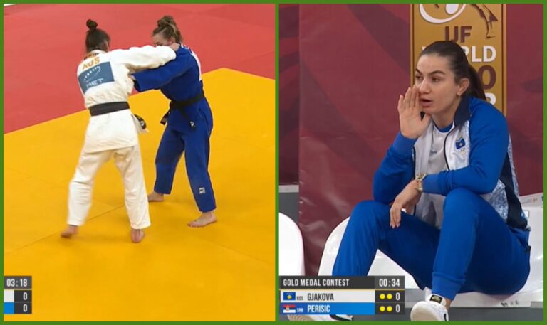 Nora Gjakova mundet nga xhudistja serbe në finale, merr medalje argjendi në Gjeorgji