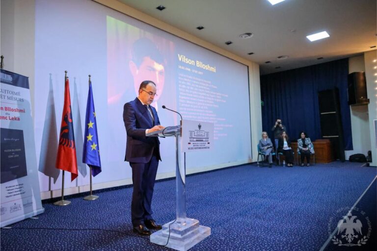 Presidenti Begaj: Vilson Blloshmi dhe Genc Leka, dëshmorë të fjalës dhe mendimit të lirë