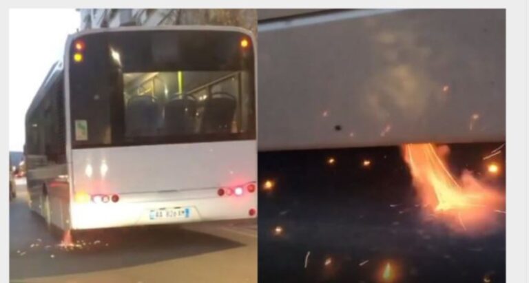 Përfshihet nga flakët autobusi i linjës së ”Institutit” në Tiranë, fatmirësisht nuk ka asnjë të lënduar
