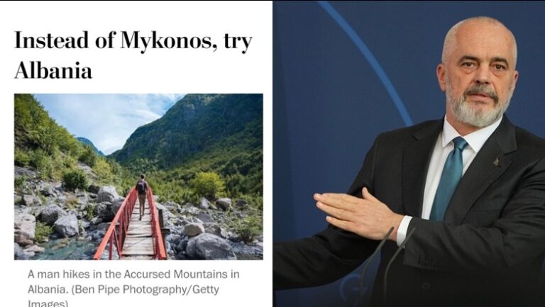 Washington Post: Në vend të Mykonos provoni Shqipërinë. Rama: Flet për plazhe të kristalta dhe male perfekte