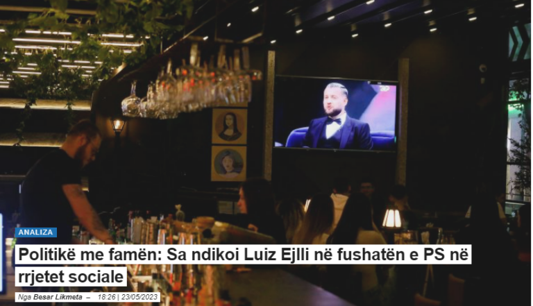 Sa ndikoi Luiz Ejlli në fushatën e PS në rrjetet sociale