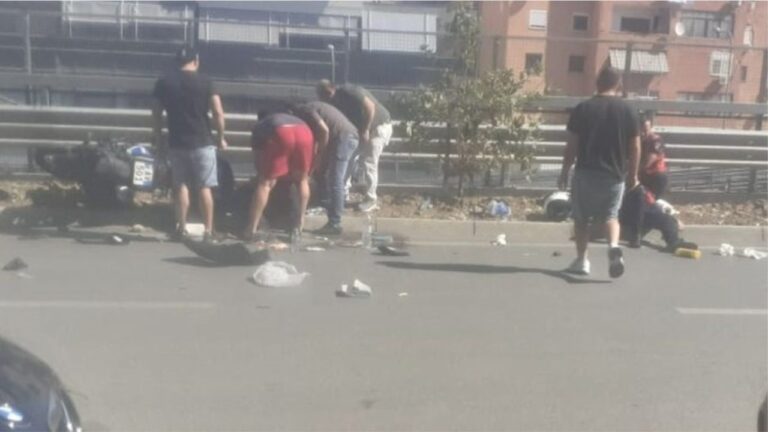 Makina përplaset me motorin e Policisë në Tiranë
