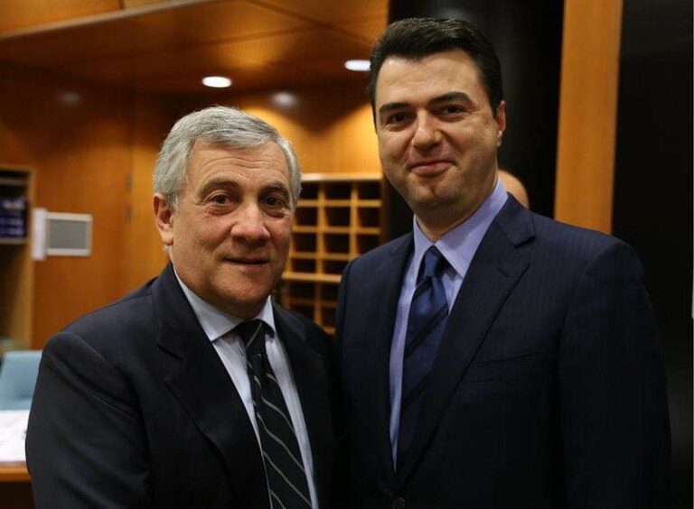 Antonio Tajani në krye të Forza Italia, Basha: Urime, pres me padurim bashkëpunimin me PD-në