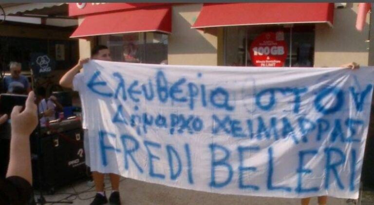 Protestë për lirimin e Belerit, në Himarë edhe kryebashkiaku i Athinës dhe i Selanikut