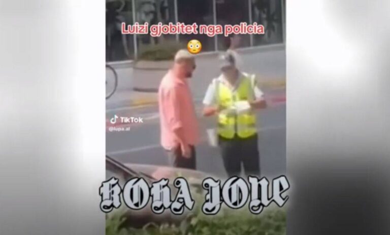 Kronikë/ Luizi gjobitet nga policia, e pranon me një buzëqeshje