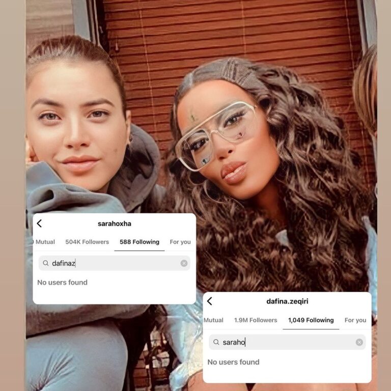 “Ti kom dhon krejt”, Dafina jo më mike me Ledrin dhe Sarën? Rrjeti bëhet lëmsh nga një unfollow