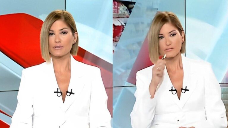 VIDEO/ Spikerja e lajmeve del në ekran duke pirë cigare