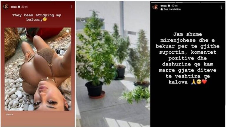 Pas lirimit nga paraburgimi, Enca ka një mesazh: Ata po studionin ballkonin tim