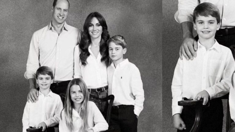 Gishti i princ Louis, këmba e William dhe Kate? Kartolina e Krishtlindjes me Photoshop?