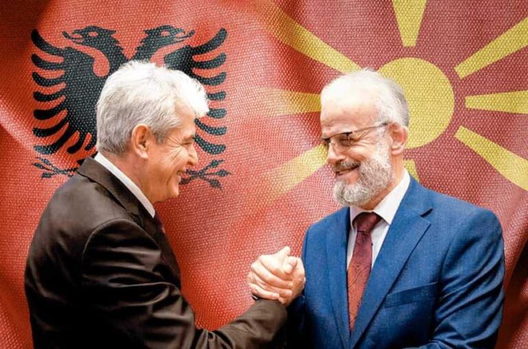 Meta dhe Basha urojnë Talat Xhaferrin për marrjen e detyrës si kryeministër i Maqedonisë së Veriut