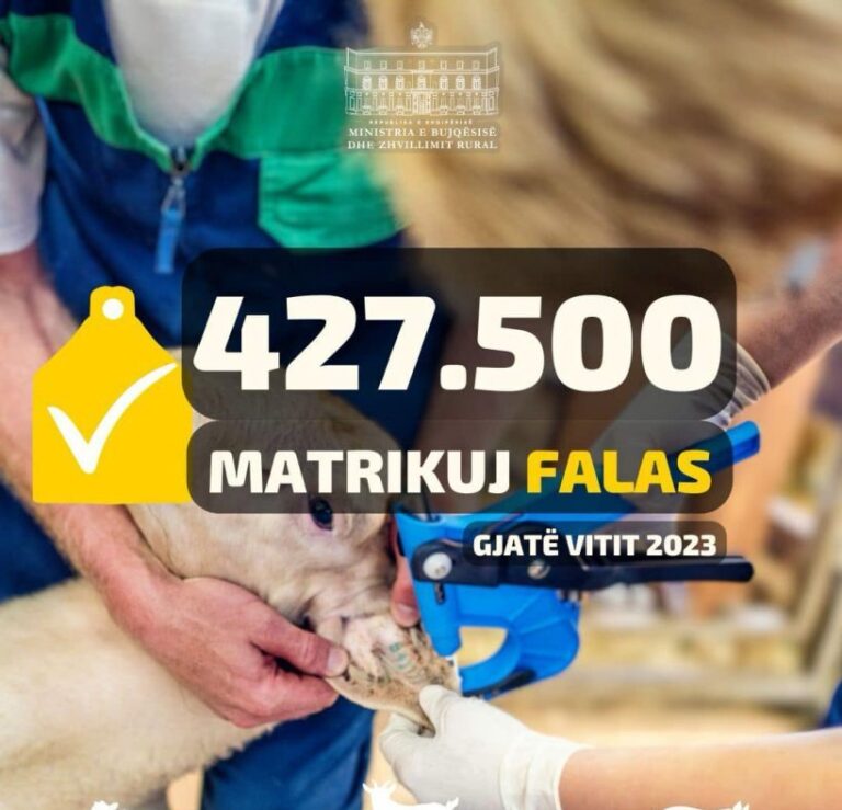 Ministrja Denaj: Mbi 427 mijë matrikullime falas, garanci për sigurinë ushqimore