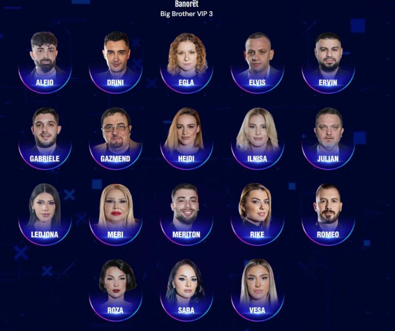 ”Big Brother Albania VIP 3”! Banorët që fituan menjëherë popullaritet, Meri Shehu kryeson listën