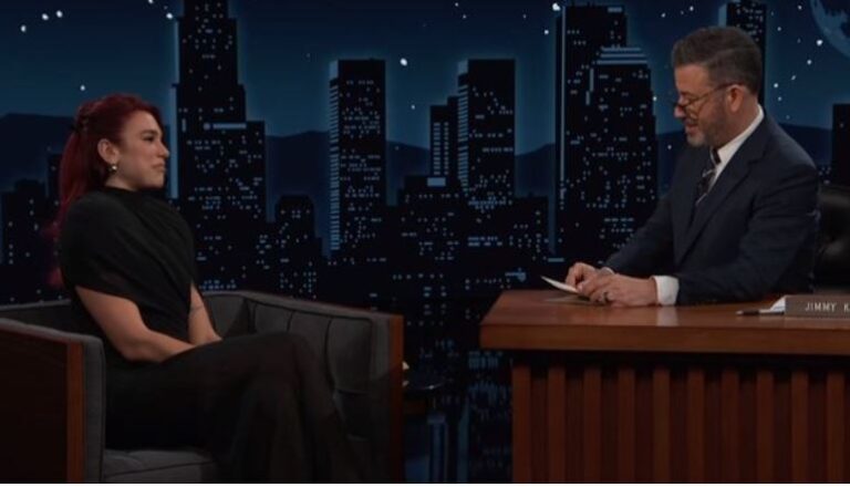 “Hip se të vrava, zbrit se të vrava”! Dua Lipa i shpjegon shprehjet shqip prezantuesit Jimmy Kimmel