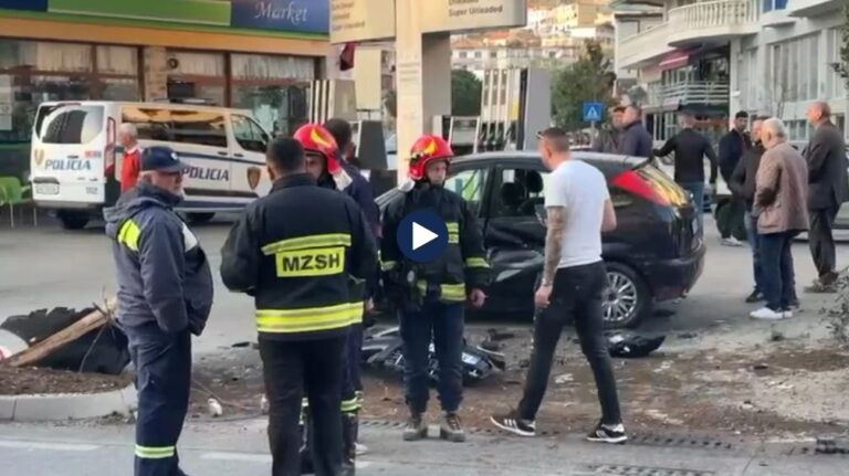 Aksident i rë*dë në Lezhë, për*lasen katër automjete, njëra prej tyre e bërë ‘copë copë’!