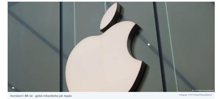 BE gjobit Apple me 1,8 miliardë euro