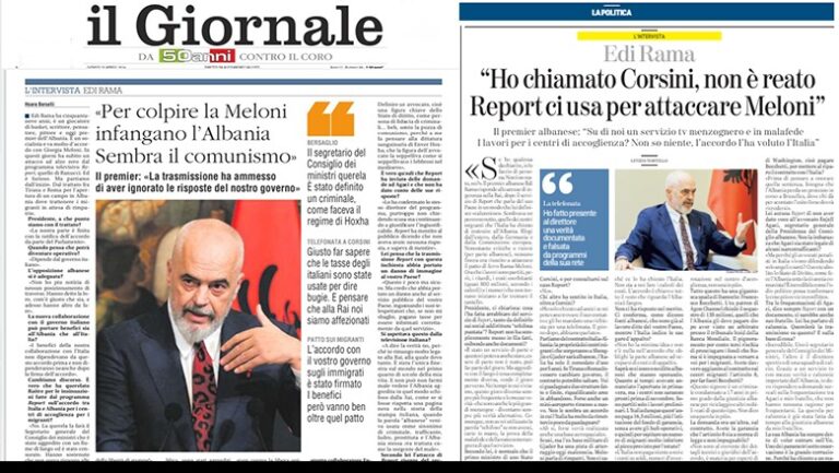 Rama kryelajm në mediat italiane: Po hidhet baltë mbi Shqipërinë. Rai 3 na përdor për të su*muar Melonin