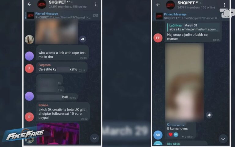 Foto e video in*ime të vajzave shqiptare! Grupi në Telegram po bën namin
