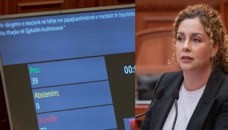 PS nuk e çon Olta Xhaçkën në Kushtetuese, ja si votoi vetë deputetja gjatë seancës plenare në Kuvend