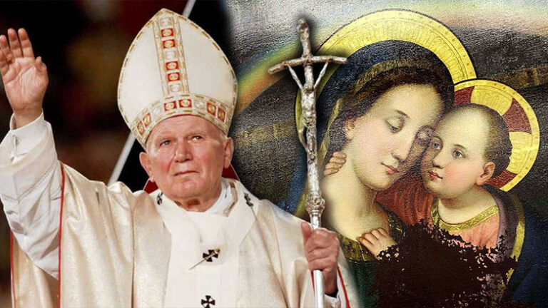 Urata e Papa Gjon Palit II, Zojës së Këshillit të Mirë, Zoja e Shkodrës, bekim për shqiptarët