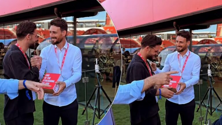 VIDEO/ Lumbardh Salihu merr dhuratën speciale nga legjenda e Bilbaos, takimi në Mallorca të Spanjës
