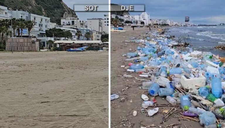 Pastrohen mbeturinat në Durrës dhe Kavajë. Mbetje plastike, të tjera u grumbulluan në breg