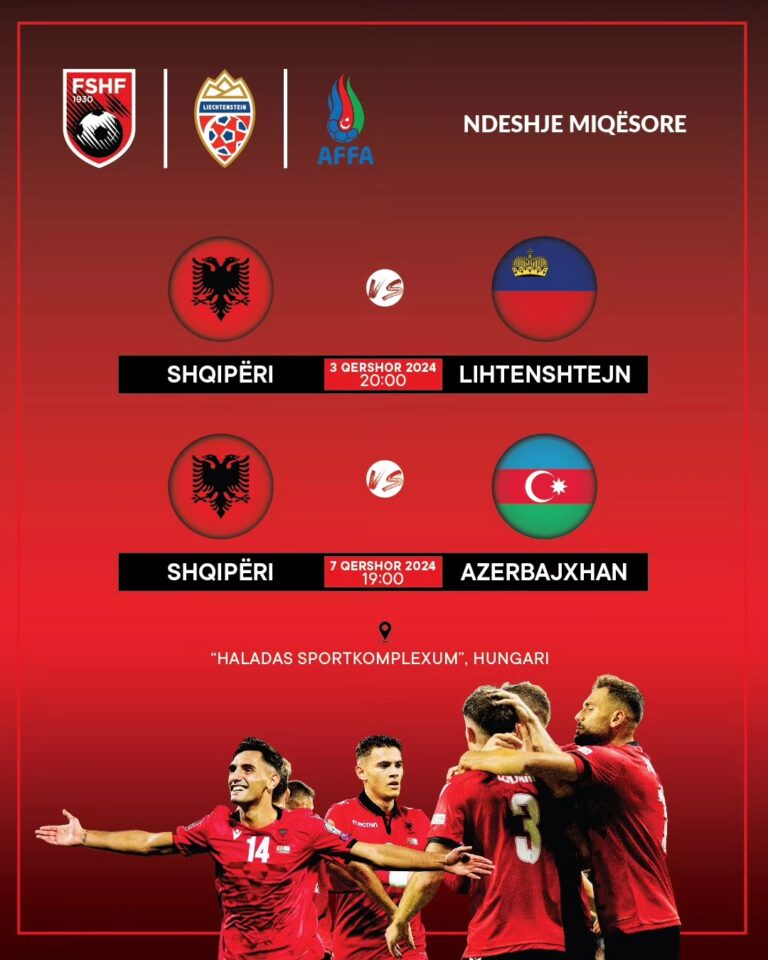 Miqësoret me Lihtenshtejn dhe Azerbajxhan të ekipit kuqezi në qershor, FSHF: Dalin në shitje biletat