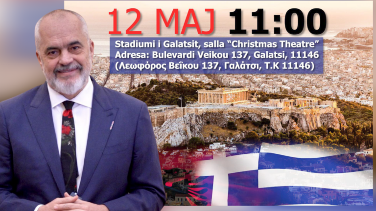 Kryeministri, Edi Rama, ka njoftuar adresën e takimit me emigrantët, sot në Athinë