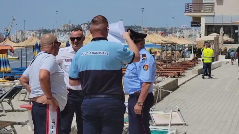 Nis aksioni, Task Forca liron hapësirat publike në plazhin e Durrësit