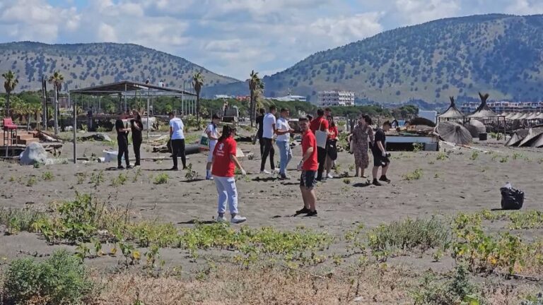 70 thasë me mbetje, rinia pastron plazhin e Velipojës