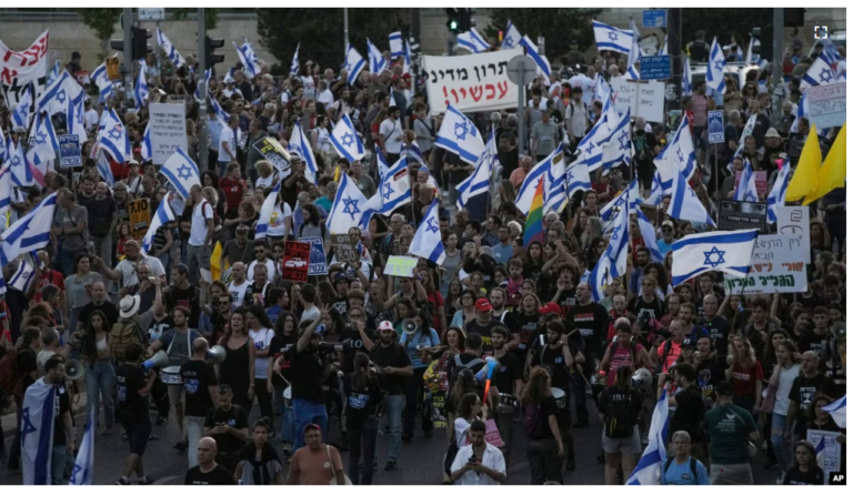 Demonstrata masive për të rrëzuar kryeministrin izraelit