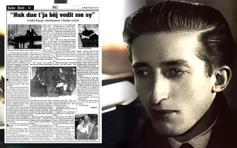 Kiço Blushi për baritonin e madh, “Shaljapini shqiptar”, Lukë Kaçajn