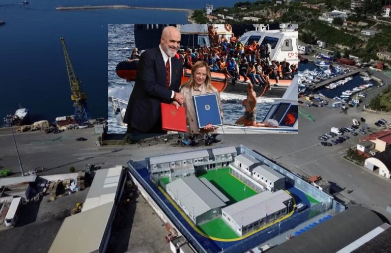 ”Reuters” për kampin e refugjatëve në Shëngjin: Shqipëria po ecën përpara me marrëveshjen me Italinë