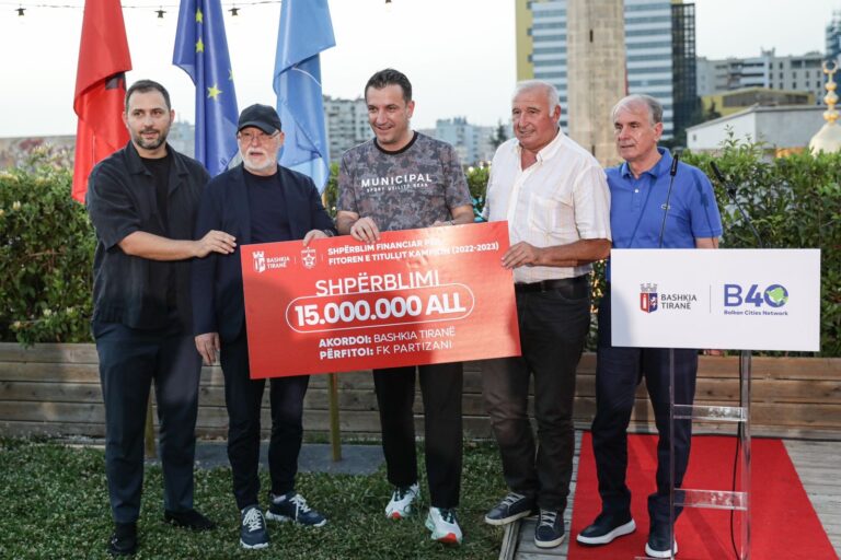 Bashkia e Tiranës shpërblim 150 milionë lekë për Partizanin