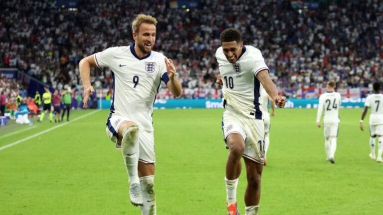Anglia siguron biletën në çerekfinale, Bellingham dhe Kane përmbysin Sllovakinë