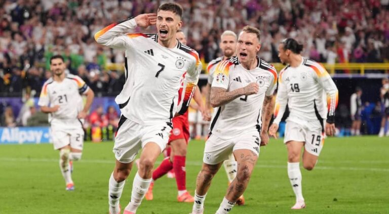 Gjermania mund pastër Danimarkën mes stuhisë që trembi arbitrin anglez, kalon në çerekfinale